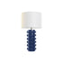 Lámpara de mesa Home ESPRIT Azul Blanco Gres 50 W 220 V 40 x 40 x 74 cm
