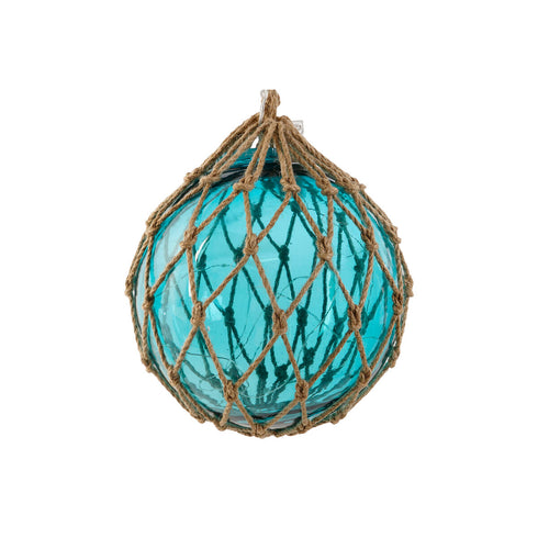 Bola Decorativa Home ESPRIT Blanco Azul marino 23 x 23 x 23 cm (3 Unidades)