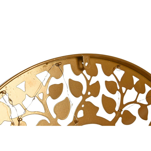 Decoración de Pared Home ESPRIT Negro Dorado Buda Oriental 60 x 1 x 60 cm (2 Unidades)