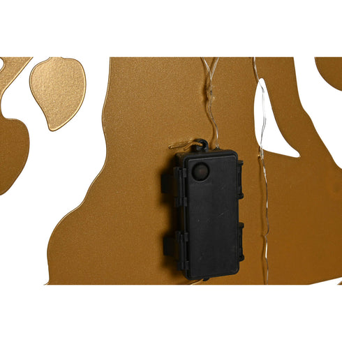 Decoración de Pared Home ESPRIT Negro Dorado Buda Oriental 60 x 1 x 60 cm (2 Unidades)