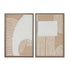Cuadro Home ESPRIT Abstracto Con relieve Urbano 40 x 3 x 60 cm (2 Unidades)
