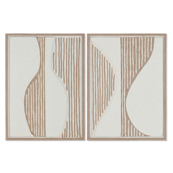 Cuadro Home ESPRIT Escandinavo 45 x 2 x 60 cm (2 Unidades)