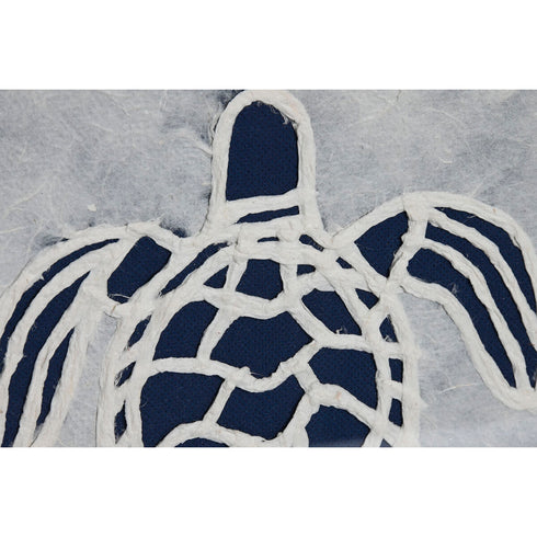 Juego de 4 cuadros Home ESPRIT Mediterráneo Marino 22 x 2 x 22 cm (4 Piezas)
