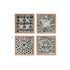 Juego de 4 cuadros Home ESPRIT Moderno 22 x 2 x 22 cm (4 Piezas)