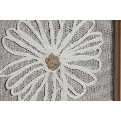 Juego de 3 cuadros Home ESPRIT Flor Shabby Chic 20 x 2 x 30 cm (3 Piezas)