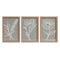 Juego de 3 cuadros Home ESPRIT Flor Shabby Chic 20 x 2 x 30 cm (3 Piezas)
