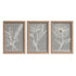 Juego de 3 cuadros Home ESPRIT Flor Shabby Chic 20 x 2 x 30 cm (3 Piezas)