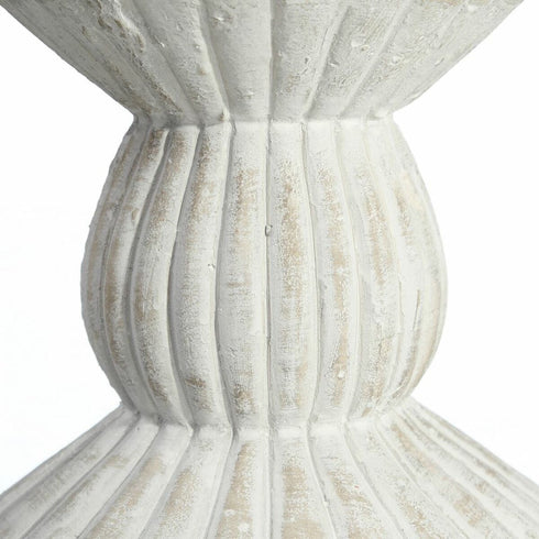 Jarrón 31 x 31 x 47,5 cm Cemento Blanco