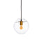 Lámpara de Techo Cristal Dorado Transparente Vintage Ø 25 cm 25 x 25 x 25 cm