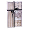 Candelabro Circular con Soporte Navidad Blanco Cristal Parafina 27 x 15 x 5 cm