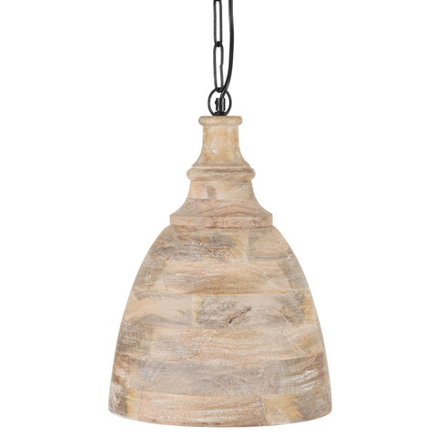 Lámpara de Techo Natural Madera 30 x 30 x 42 cm 60 W