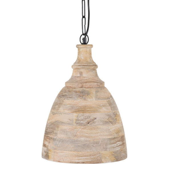 Lámpara de Techo Natural Madera 30 x 30 x 42 cm 60 W