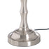 Lámpara de mesa Blanco Plateado Lino Metal Hierro 60 W 220 V 25 x 25 x 50 cm