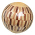 Bolas CAPIZ Decoración Beige Marrón 10 x 10 x 10 cm (8 Unidades)