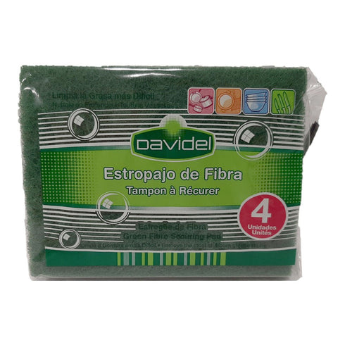 Estropajo Davidel Plástico (4 Piezas) (4 uds)