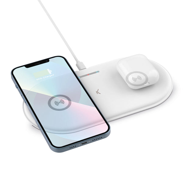 Base de carga KSIX Station 2en1 Blanco