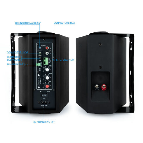 Altavoces TooQ TQOWS-01B Negro