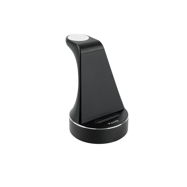 Cargador de Pared TooQ Base de Carga Inalámbrica para Apple Watch y iPhone/Smartphone, Negro Negro 15 W