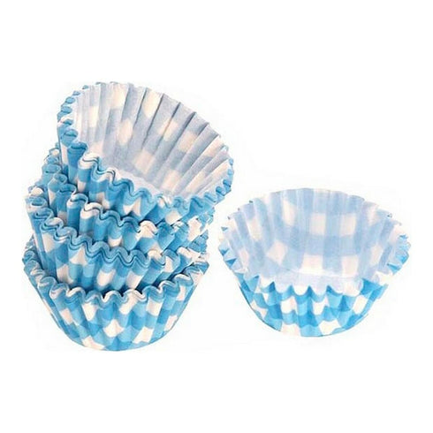Set de Moldes de Repostería Azul Desechable (100 pcs)