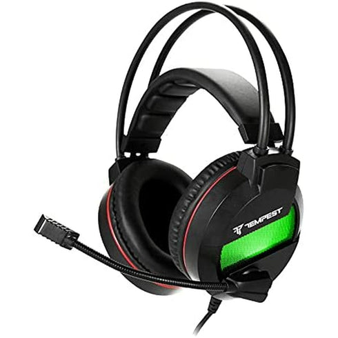 Auriculares con Micrófono Tempest GHS101 RGB Negro Multicolor