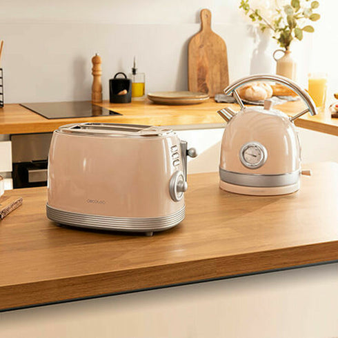 Tostadora Cecotec Vintage Beige 850 W