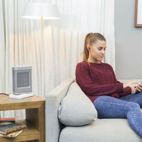 Calefactor Cerámico Portátil Cecotec ReadyWarm 6100 Rotate Blanco 1500 W