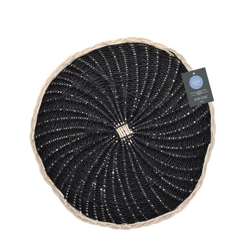 Mantel La Maison Ø 38 cm Negro