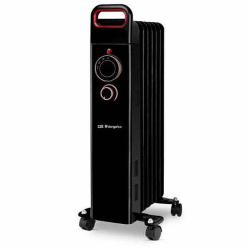 Radiador de Aceite Orbegozo RU 1500 Negro 1500 W