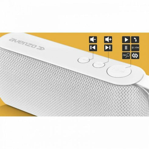 Altavoz Bluetooth Portátil Avenzo AV-SP3101 3 W Blanco