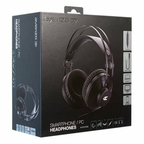 Auriculares de Diadema Avenzo AV-HP2200B