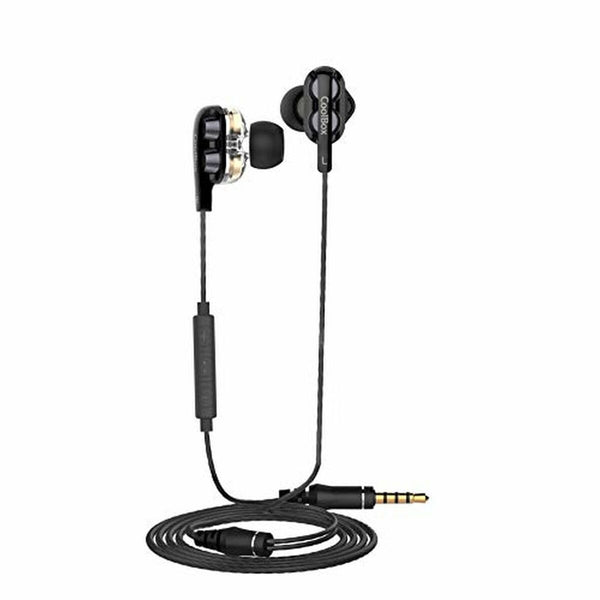 Auriculares con Micrófono CoolBox COO-AUR-S04DD Negro