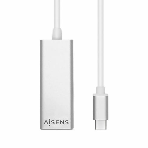 Adaptador USB a Ethernet Aisens Conversor USB 3.1 Gen1 A USB C A Ethernet Gigabit 10/100/1000 Mbps, 15cm USB 3.1