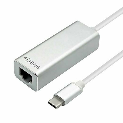 Adaptador USB a Ethernet Aisens Conversor USB 3.1 Gen1 A USB C A Ethernet Gigabit 10/100/1000 Mbps, 15cm USB 3.1