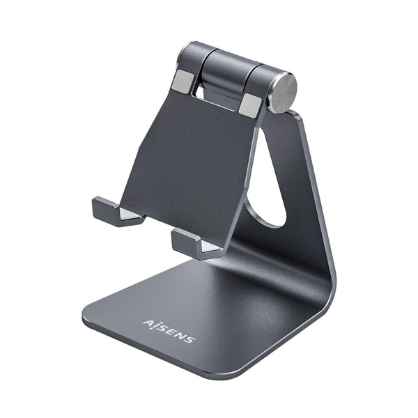 Soporte para Tablet Aisens Soporte De Sobremesa Tamaño M Ajustable (1 Pivote) Para Movil / Tablet, Gris Gris