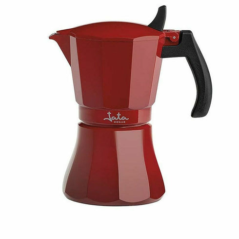 Cafetera Italiana JATA HCAF2012 * Rojo Aluminio (12 Tazas)