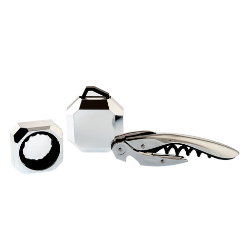 Set de Accesorios para Vino Koala Deluxe 3 Piezas Plateado Metal