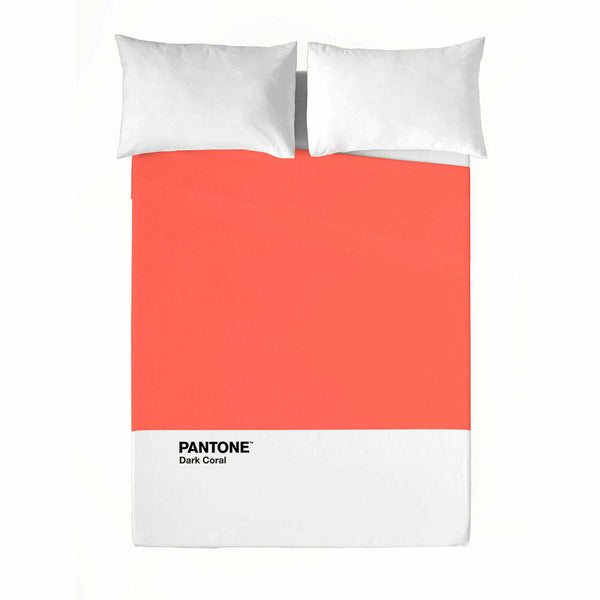 Sábana Encimera Pantone Dark Coral 210 x 270 cm (Cama de 135)