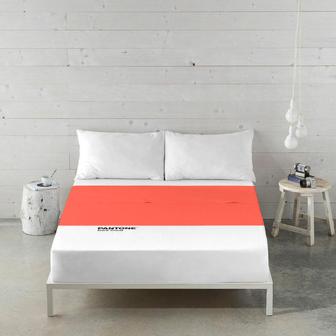 Sábana Encimera Pantone Dark Coral 210 x 270 cm (Cama de 135)