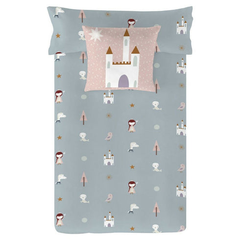 Funda Nórdica Haciendo el Indio Lady Snow Reversible Cama de 80/90 (150 x 220 cm)