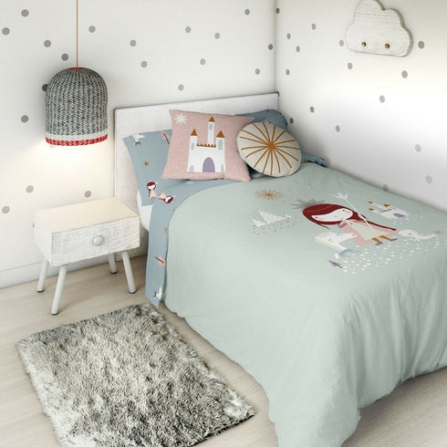 Funda Nórdica Haciendo el Indio Lady Snow Reversible Cama de 80/90 (150 x 220 cm)