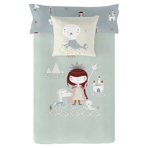 Funda Nórdica Haciendo el Indio Lady Snow Reversible Cama de 80/90 (150 x 220 cm)