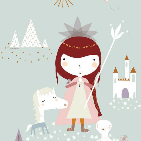 Funda Nórdica Haciendo el Indio Lady Snow Reversible Cama de 80/90 (150 x 220 cm)