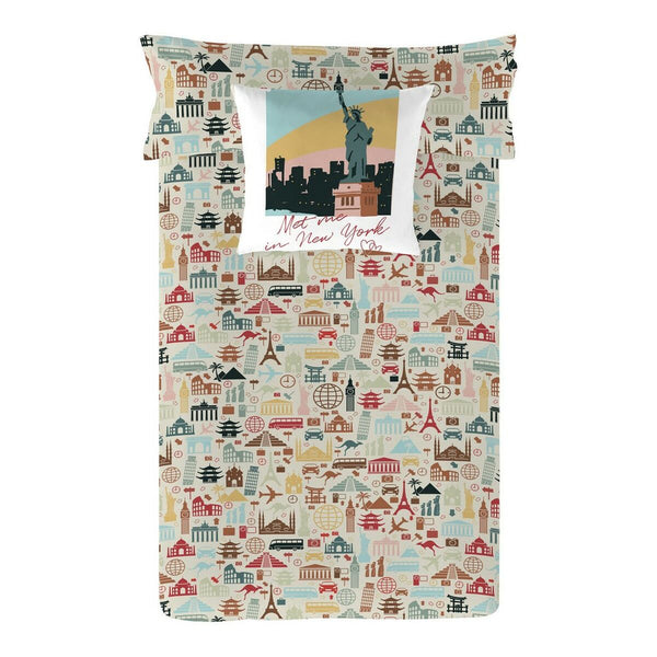 Sábana Encimera Cool Kids Postcard 180 x 270 cm