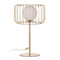 Lámpara de mesa Blanco Dorado Metal Cristal Hierro 30 x 30 x 48 cm