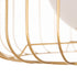 Lámpara de mesa Blanco Dorado Metal Cristal Hierro 30 x 30 x 48 cm