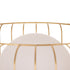Lámpara de mesa Blanco Dorado Metal Cristal Hierro 30 x 30 x 48 cm