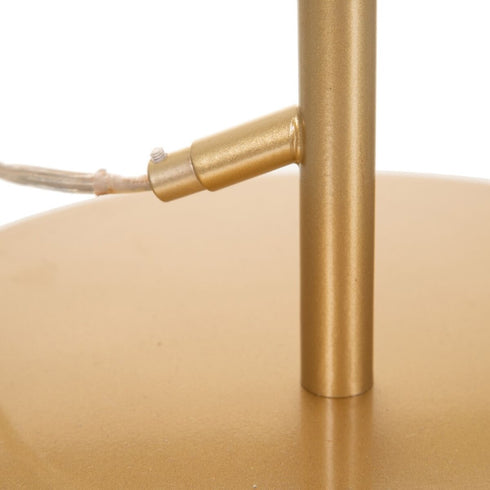 Lámpara de mesa Blanco Dorado Metal Cristal Hierro 30 x 30 x 48 cm