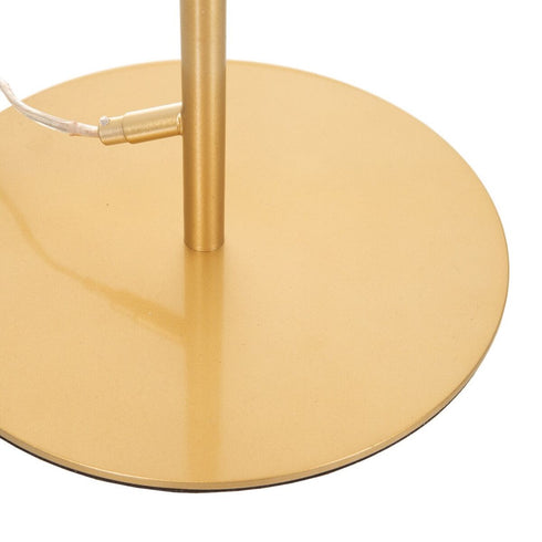 Lámpara de mesa Blanco Dorado Metal Cristal Hierro 30 x 30 x 48 cm