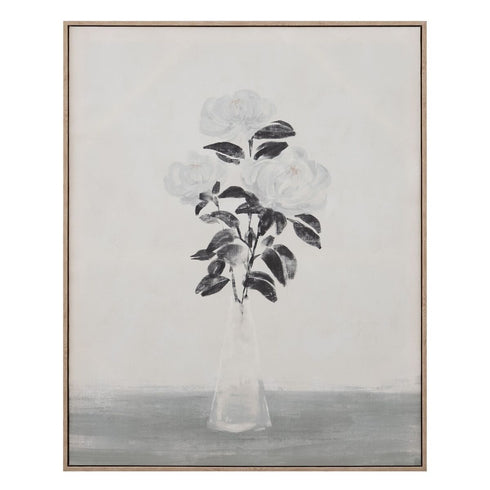Lienzo Jarrón Flores 80 x 4 x 100 cm
