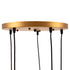 Lámpara de Techo 40 x 40 x 140 cm Cristal Dorado Metal